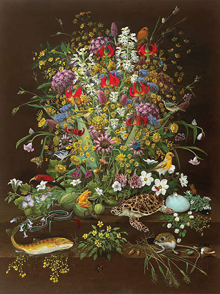 DESCENDANT – most of these organisms are either endangered or considered to be extinct in some or most of their native habitat.  (From the Dayton Art Institute's website)