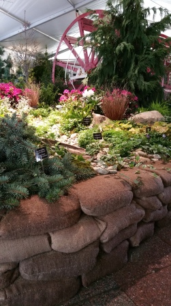Riverfront garden display